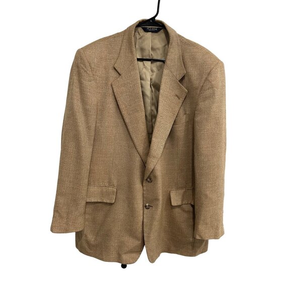 Jos. A. Bank Mens Tan Brown Wool Silk Linen Blazer Size 44R - Picture 1 of 8